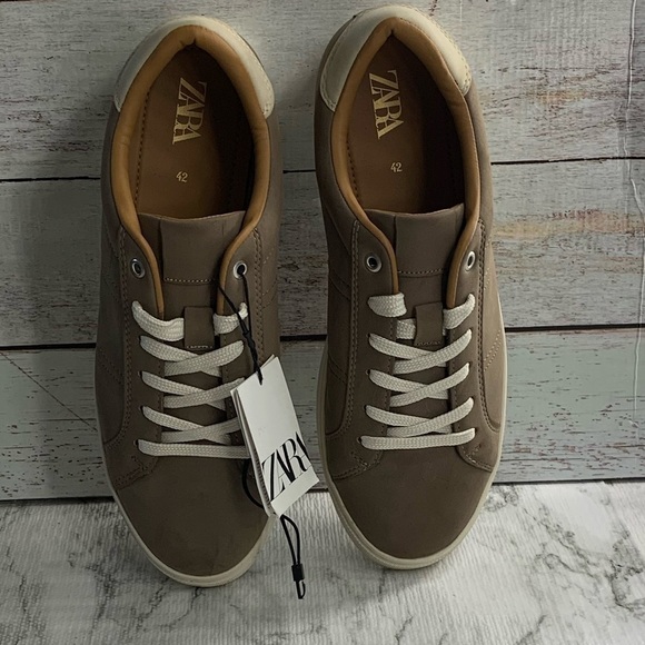 Zara Men’s Brown Sneakers Shoes - Picture 2 of 11